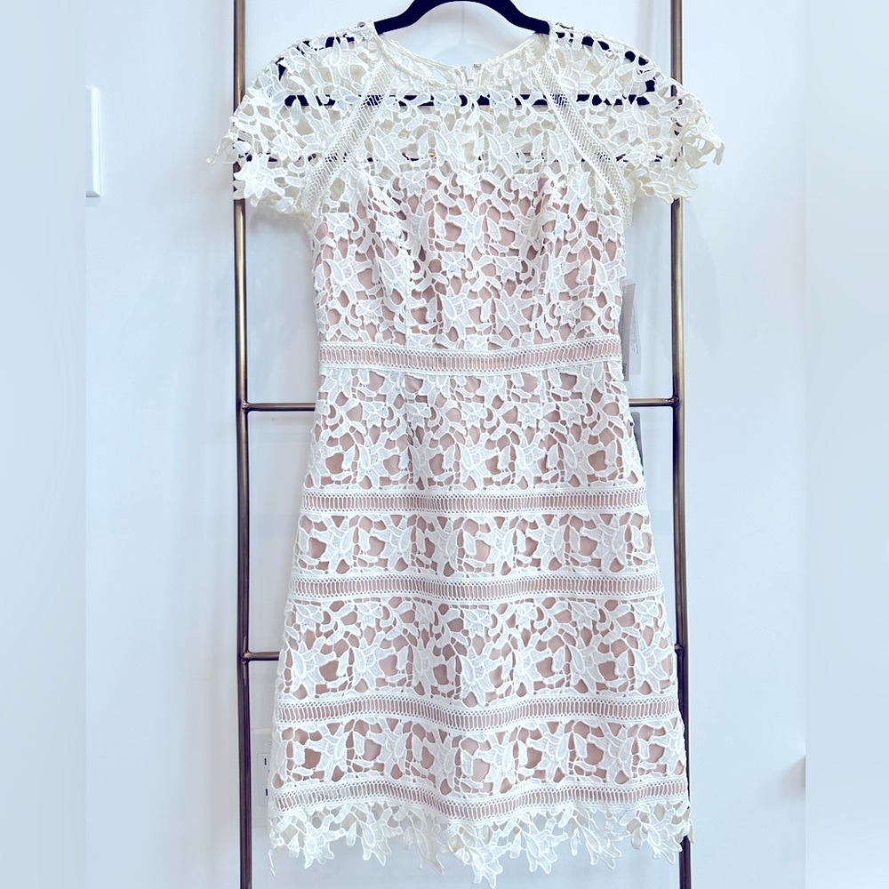 NWT! Eliza J mini lace dress.